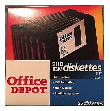 Office Depot 2hd Ibm Diskettes Ssb