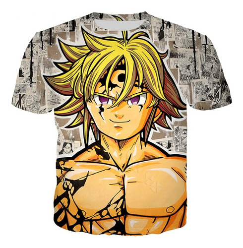 Los Siete Pecados Capitales Playera Meliodas Sin Of Anger