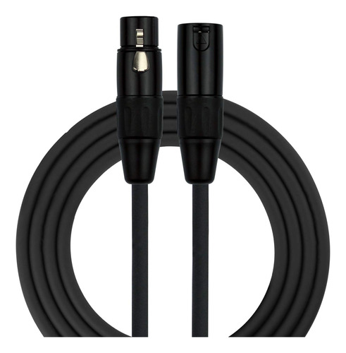 Kirlin Cable Mpc Cable De Microfono Xlr, Negro, 3 Pies (mpc-