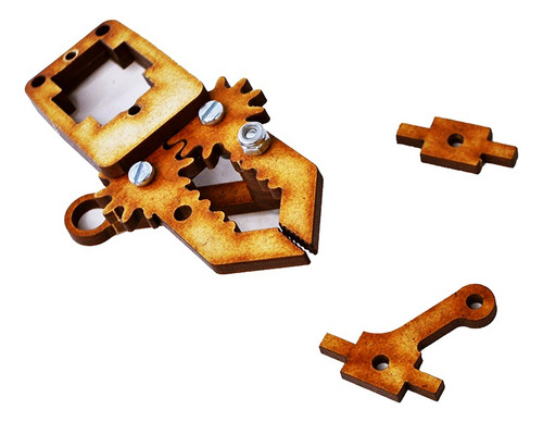 Gripper De Mdf Para Proyectos (no Incluye Servo) Personaje Brazo Robótico