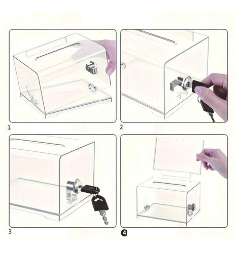 A Transparente For Votación, Contenedor For Boletos De