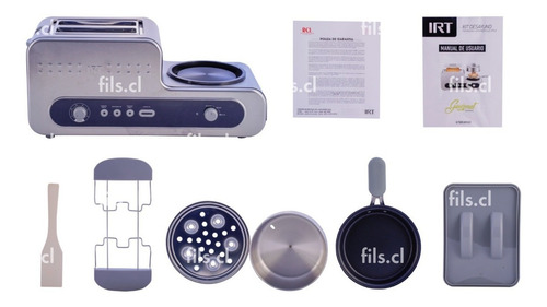 Kit Desayuno Tostador Encimera Vaporera Eléctrica Sarten Irt