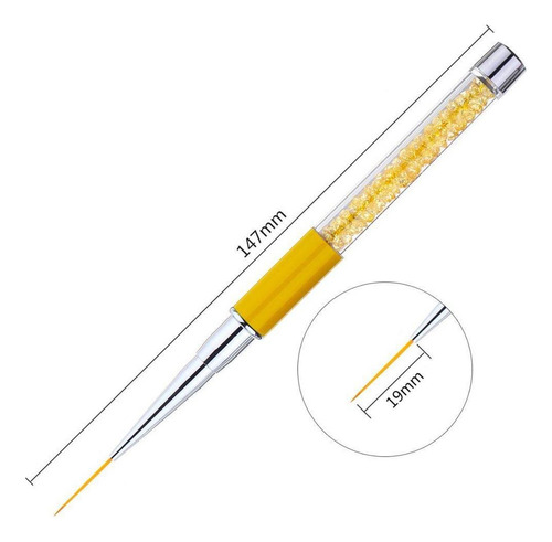 Pinceles Liner Art Liner Dibujo Plumas Profesional, 5 Unidad