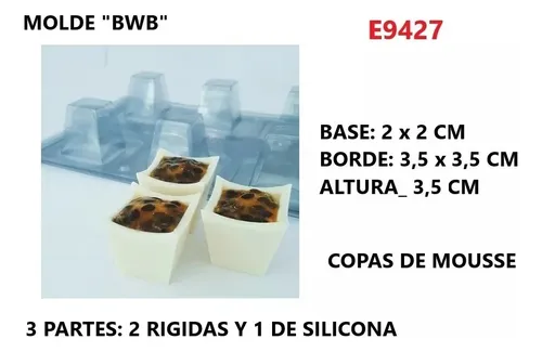 Molde De Acetato Bwb - Recipientes / Vasos / Etc (e9427)