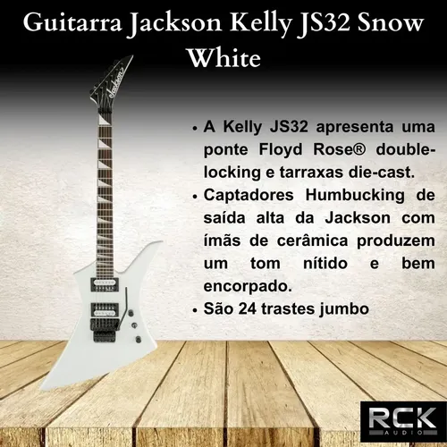 Guitarra Jackson Snow White Kelly Js32 | MercadoLivre