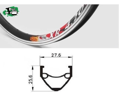 Par De Llantas Doble Pared Foxter Xr4.20 Breeze 36 A V Brake