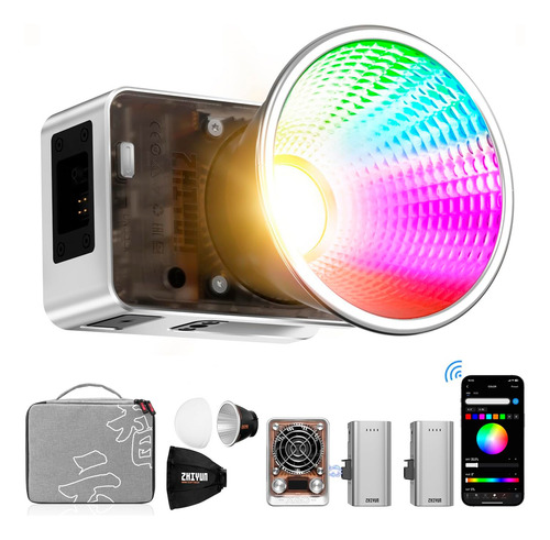 Zhiyun Molus X60 Rgb Pro Kit Luz De Video Cob Portatil 60w