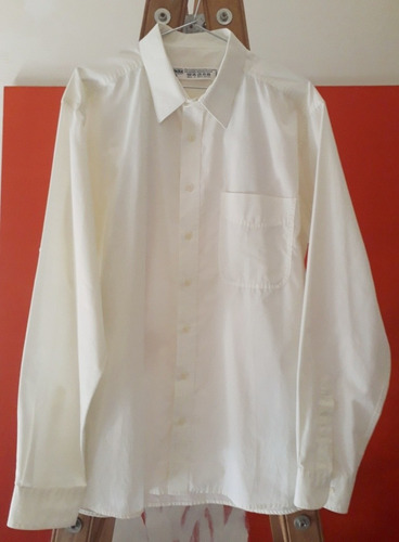 Camisa Amarilla Manga Larga Para Hombre T. 43. Impecable 