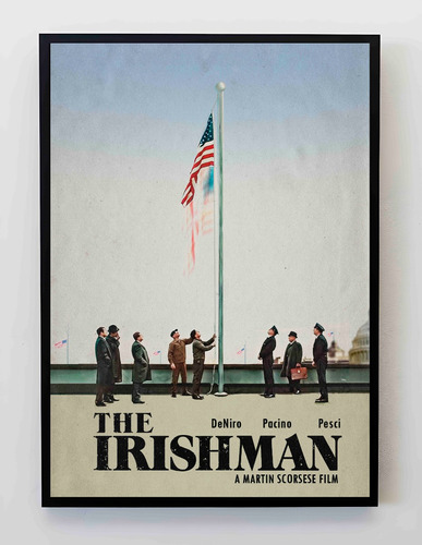 Cuadro 33x48cm Poster The Irishman El Irlandes Scorsese