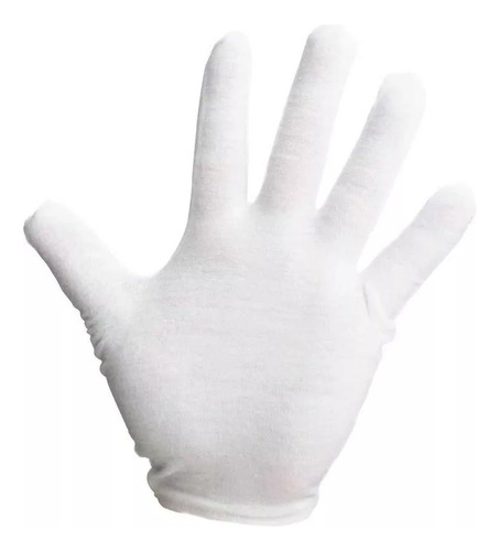 6 Guantes Blancos De Algodón Para Monedas, Joyería, Meseros