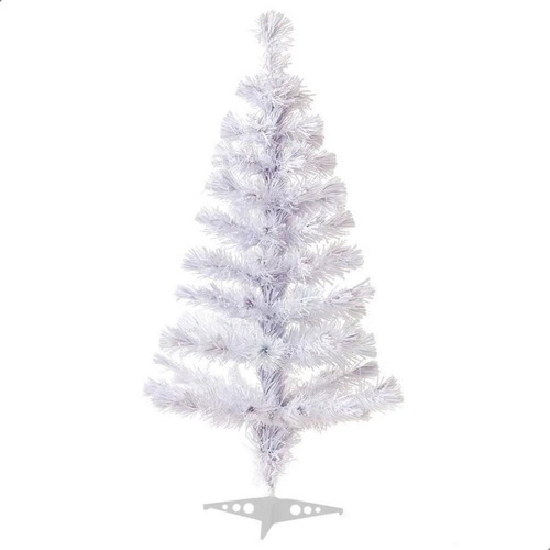 Árvore De Natal 320 Galhos Verde Ou Branca 180cm Decoração Cor Branco