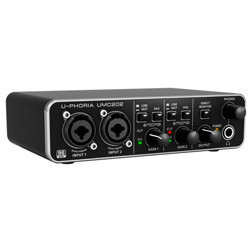 Behringer Uphoria Umc202 Hd Placa De Sonido Usb Externa