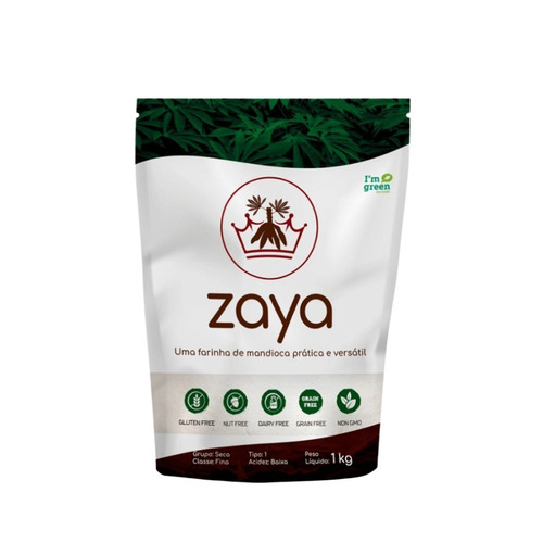 Farinha 1 Zaya Farinha de mandioca sem glúten 1 kg