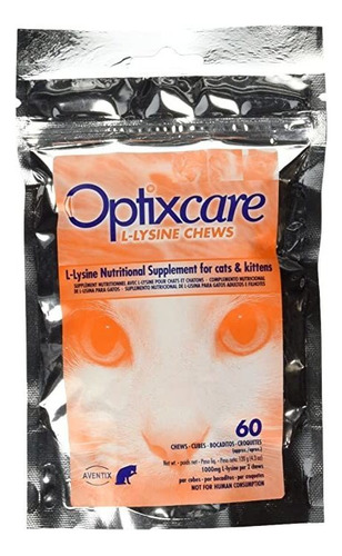 Optixcare 72-2 L-lisina Masticables Para Gatos Y Gatitos, 60