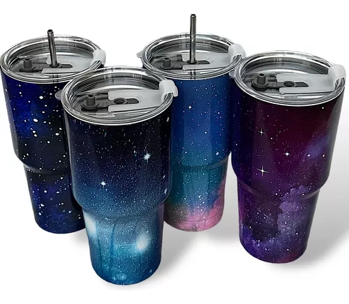 2 piezas Termo vaso para bebidas de 30oz galaxia acero inoxidable ilios  innova cielo rosa