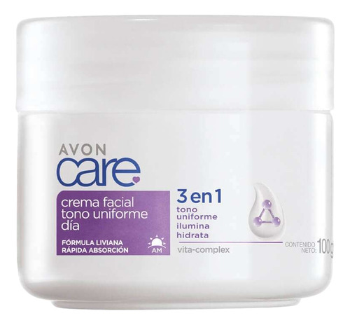 Avon Care 3 En 1 Crema Facial Tono Uniforme - Ave Fenix Momento De Aplicación Día Tipo De Piel Normal