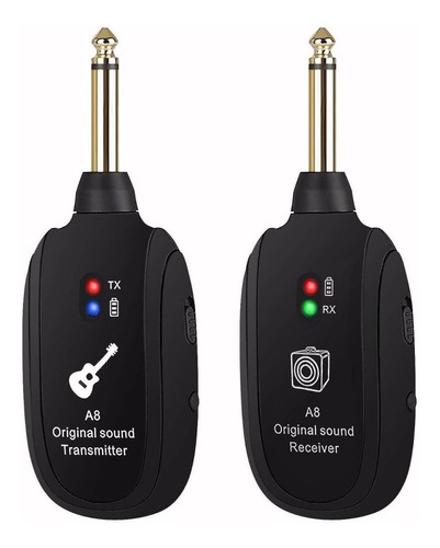 Sistema Transmisor Y Receptor Inalambrico Guitarra Uhf