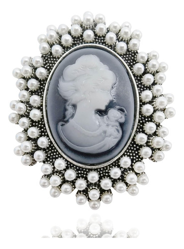 Broche De Camafeo, Broche De Perlas Vintage Mujeres,  E...