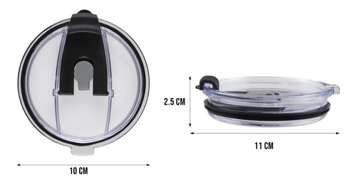 Imagen 4 de 10 de Tapa Para Vaso Termo 20oz 30oz 550ml Antiderramante Yeti