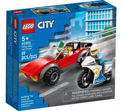 Lego® City - Moto De Policía Y Coche A La Fuga (60392) Cantidad de piezas 59