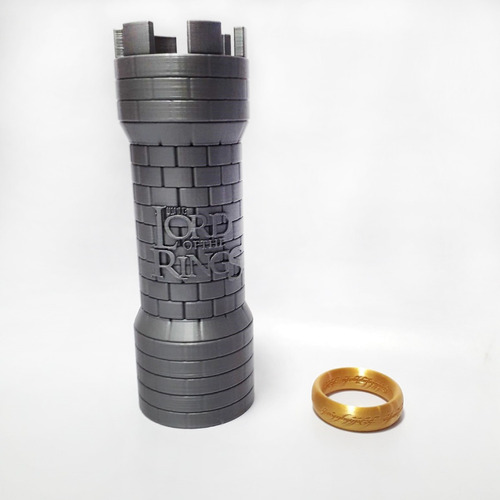 Coleccionable 3d Torre The Lord Of The Rings + Anillo 