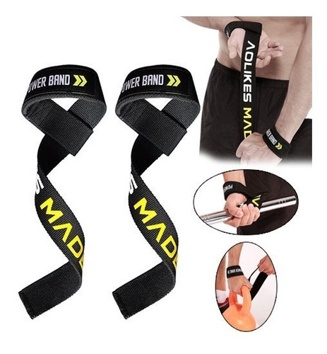 Straps Lujo Gym Mancuernas Pesas Crossfit Gimnasio 