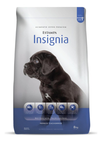 Alimento Estampa Insignia Cachorro 8kg Roofpetshop