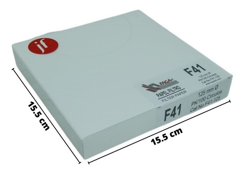 Papel Filtro Cuantitativo C/100 Fagalab F41-125