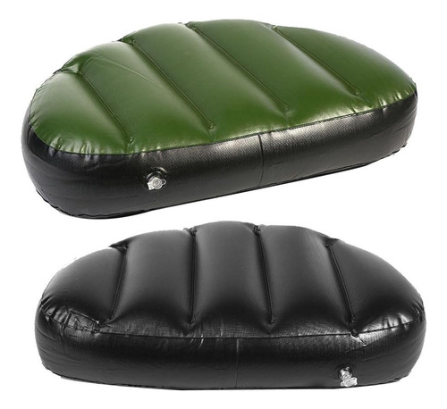 Kayak - Asiento Inflable De Alta Calidad, Color Verde, Cojín