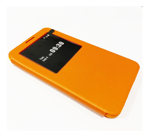 Funda Flip Cover Para Samsung Galaxy S5 Naranja E/g