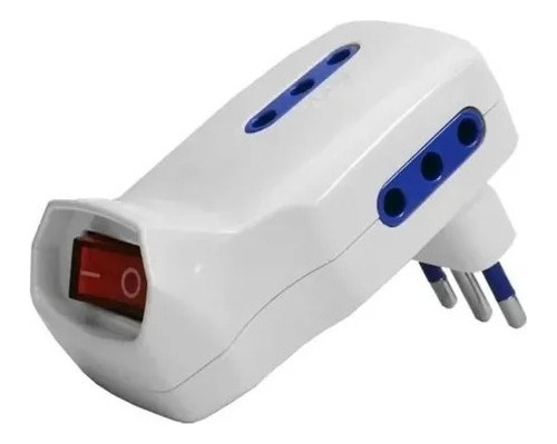 Adaptador Enchufe Triple 3 Tomas Con Switch On/off 