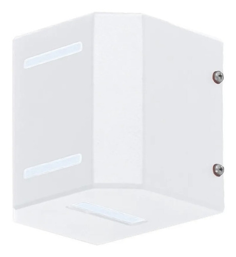 Aplique Bidireccional Pared Blanco Bipin G9 Cuadrado 220v