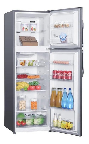Refrigerador con freezer Winia Top Mount FRT-270 color silver con capacidad de 251L