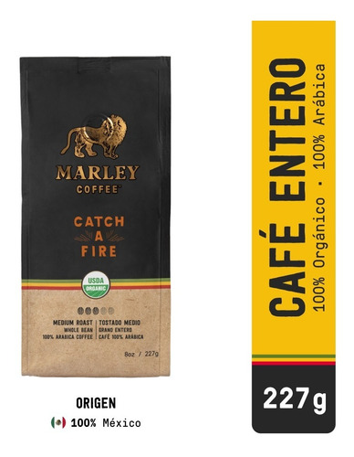 Catch A Fire 227 Grs - Café Grano Entero Marley Coffee