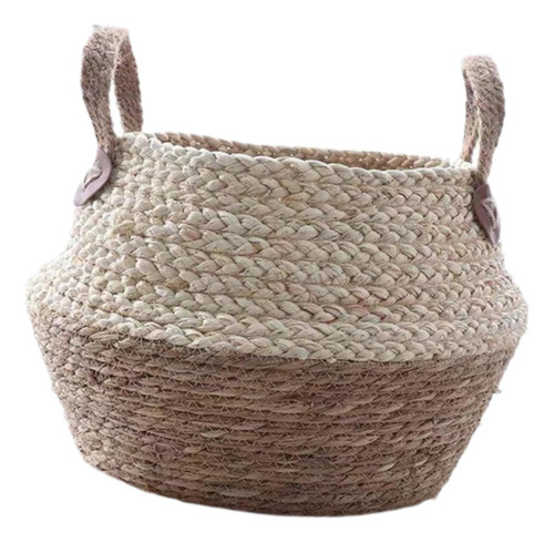 Cesta Tejida Con Forma De Maceta, Cesta Decorativa Para M