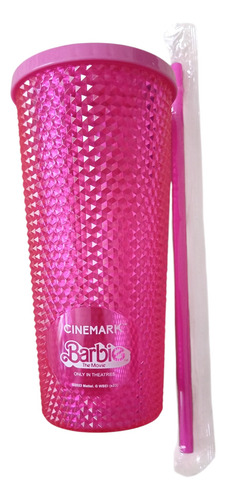 Vaso Coleccionable Película Barbie / Popote Incluido Rosa Chicle