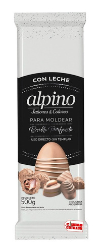 Chocolate Alpino Con Leche Pascua Huevos Tableta 500g - Cc