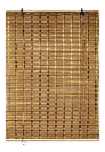Persiana Bambú Enrrollable Color Café 90x120cm