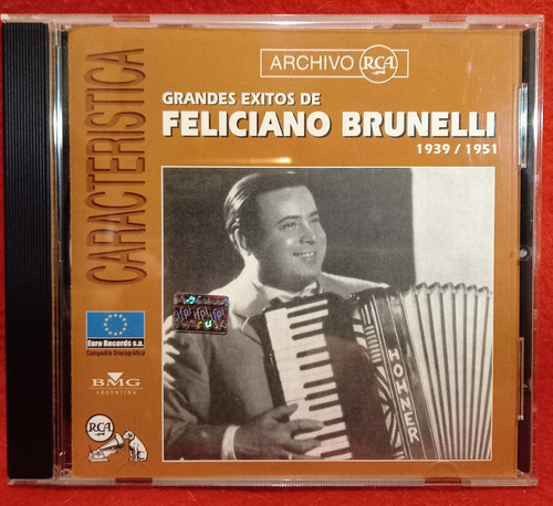 Feliciano Brunelli Gdes Ex 1939-51 Cd Original Euro Record 
