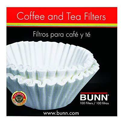 Filtros De Café Bunn, 10/12 Tazas, 100 Filtros/paquete,