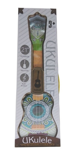 Imagen 5 de 9 de Ukelele Guitarra Infantil Juguete Diseño Retro Con Correa Ed