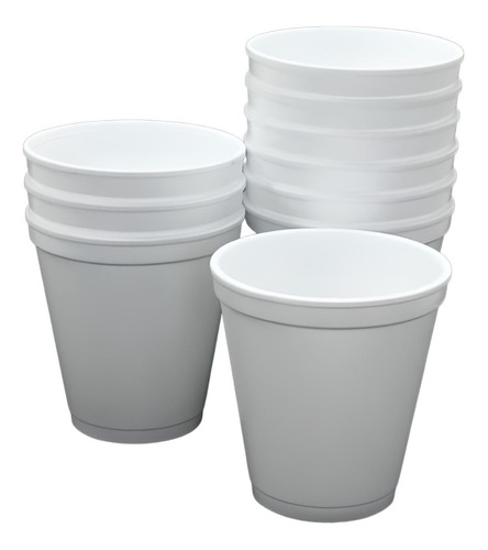 Vaso Térmico Blanco Telgopor 240cc Caja X 1000 Unidades