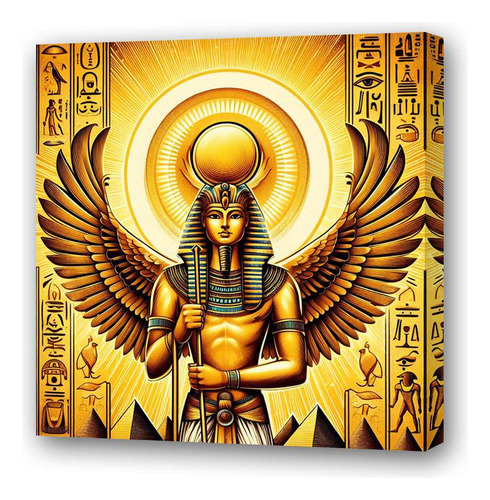 Cuadro 60x60cm Ra Sol Egipcio Dios Mitologico Egipto M2