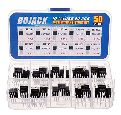 Bojack 10 Valores 50 Pc Irfz44n Irf510n Irf520n Irf530n Irf5