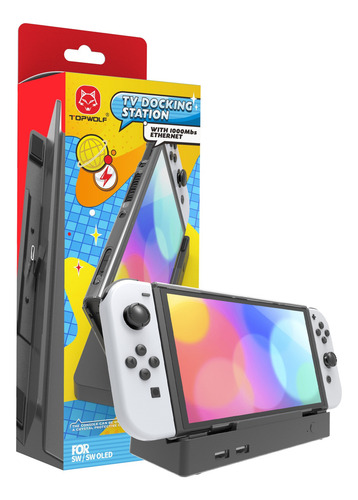 Dock Tv Para Nintendo Switch/oled Red Rj45 1gb 4k