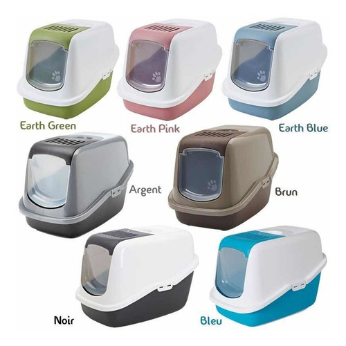 Baño Sanitario Para Gato Rojo 56x39x38,50cm + Envio