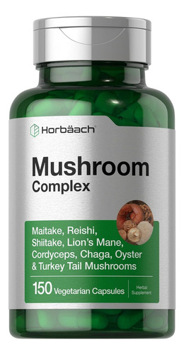 Nootropico Mushroom Complex Premium 150 Capsulas Eg J03 Sabor Nd