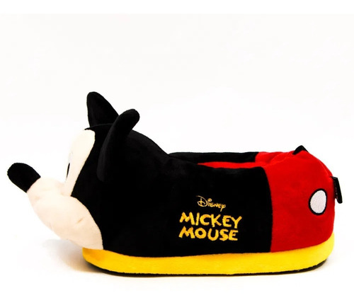 Imagem 3 de 5 de Pantufa 3d Mickey Mouse Solado De Borracha Original Disney