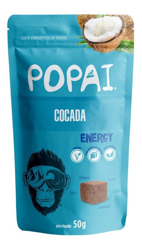 Snack Vegano Popai Sabor Cocada 50gr Energy Bike