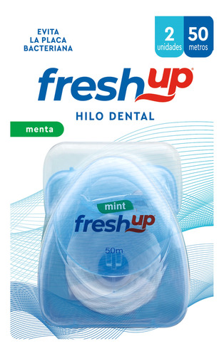 Hilo Dental Fresh Up 2u X 50m C/u. Pack 12 Blisters X 2u C/u
